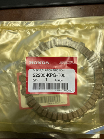 (2 PC LOT) GENUINE HONDA OEM 22205-KPG-T00 DISK CLUTCH (FRICTION)-Mega Mart Warehouse-Ultimate Unclaimed Freight Buyer and Seller Specialists
