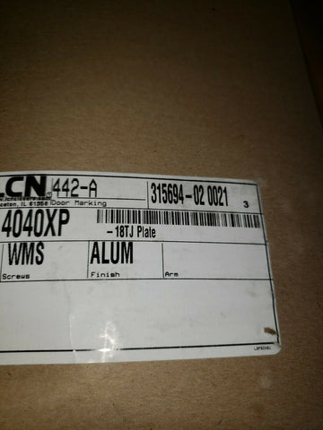 ALLEGION VON DUPRIN LCN 4040XP-18TJ Door Closer Mounting Drop Plate Alum/silver-Mega Mart Warehouse-Ultimate Unclaimed Freight Buyer and Seller Specialists