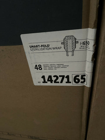Halyard 14271 SMART-FOLD Sterilization Wrap, Non-Sterile, 40" x 47 (48pc CASE)-Mega Mart Warehouse