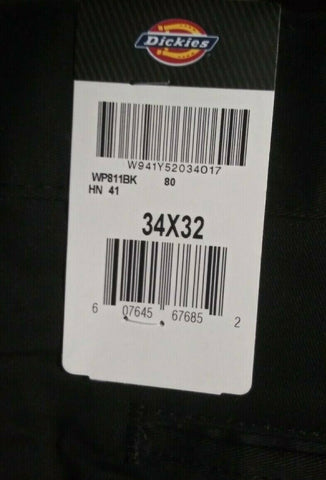 (2) NEW Mens Dickies Black Skinny Fit Twill Work Pants 34x32 NWT-Mega Mart Warehouse-Ultimate Unclaimed Freight Buyer and Seller Specialists