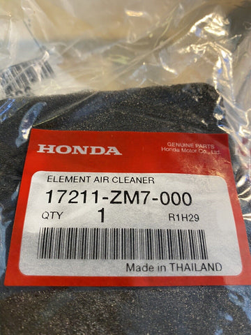 BRAND NEW GENUINE Honda Part # 17211-ZM7-000 Air Element Filter