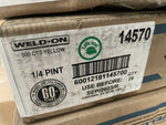 (24/CASE) WELD-ON 500 CTS YELLOW * AMARILLO MEDIUM BODIED ONE STEP CEMENT