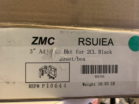 NEW ZMC 3″ Adj Fascia Bracket for 2CL 1 1/2″ RS Clutch, RSUIEA Black (20 PC LOT)