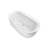NEW Sterling Spectacle 66''x34'' oval freestanding bath tub with overflow drain