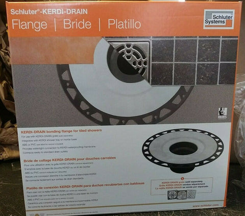 (1) NEW Schluter Kerdi-Drain Flange Kit PVC (KD2FLKPVC)-Mega Mart Warehouse