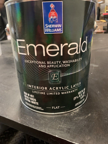 Sherwin Williams Emerald Interior Acrylic Latex- Flat K35 W 451, 123 FL OZ