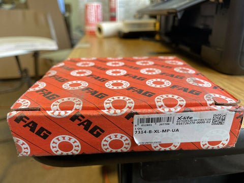 NEW GENUINE FAG (Schaeffler) 7314-B-XL-MP-UA Angular Contact Bearing-Mega Mart Warehouse-Ultimate Unclaimed Freight Buyer and Seller Specialists