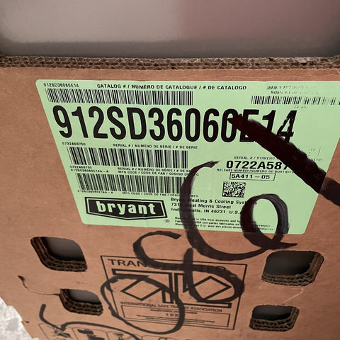 BRAND NEW Bryant 912SD36060E14 Legacy Single-Stage 4-Way Multipoise Gas Furnace