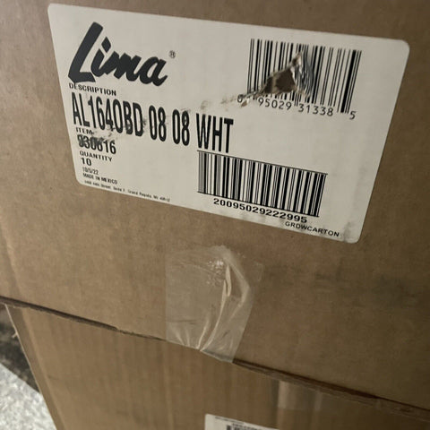 (10) LIMA AL1640BD 08 08 WHT 830616 Aluminum Ceiling Diffuser / 4 Way Deflection