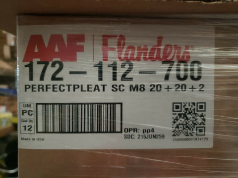 AAF 172-112-700 perfectpleat SC M8 Pleated Filter, 2 "Standard Size (CASE OF 12)-Mega Mart Warehouse-Ultimate Unclaimed Freight Buyer and Seller Specialists