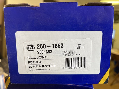 GENUINE NAPA Suspension Ball Joint Front Left Lower 260-1653-Mega Mart Warehouse