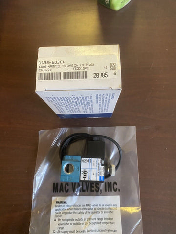 BRAND NEW  Mac 113B-603CAAA  Valve 12 Vdc  8.5 WATT