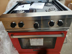 NEW BIG CHILL 30" 4 BURNER PROFESSIONAL GAS RANGE, CHERRY RED, LIQUID PROPANE-Mega Mart Warehouse-Ultimate Unclaimed Freight Buyer and Seller Specialists