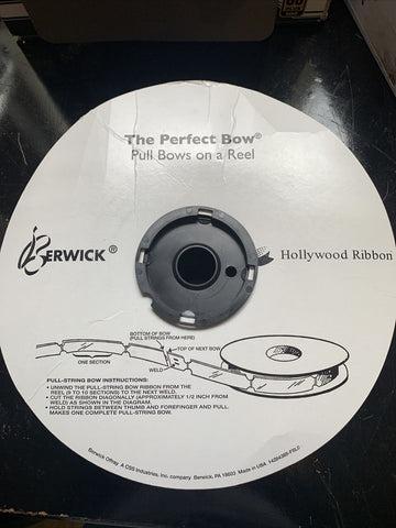 Berwick 2.5'' Wide Ribbon Pull Bow, 8'' w/ 20 Loops, Royal Blue (4 pack)
