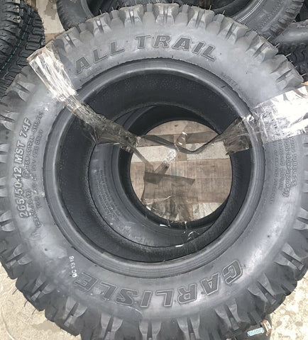 NEW Carlisle All Trail ATV/UTV 4PLY Tubeless Tires 265/50-12 MST 74F