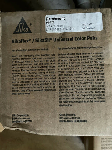 (16) SIKA / SIKASIL UNIVERSAL COLOR PAKS PARCHMENT 92825