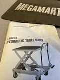 BRAND NEW 1000 LB MANUEL HYDRAULIC LIFT TABLE CART