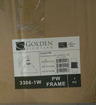 GOLDEN LIGHTING 3306-1W PW FRAME-Mega Mart Warehouse-Ultimate Unclaimed Freight Buyer and Seller Specialists