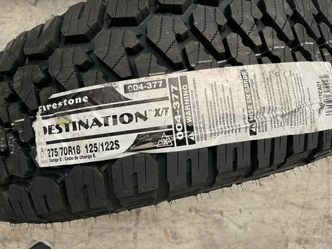 (1) NEW FIRESTONE DESTINATION X/T 275/70R18 125/122S **FREE SHIPPING**