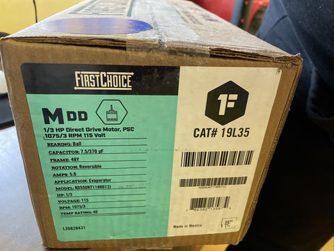 GENUINE Lennox 19L35 - Blower Motor, 1/3HP, 115V, 3SPD, 1075 RPM by FirstChoice