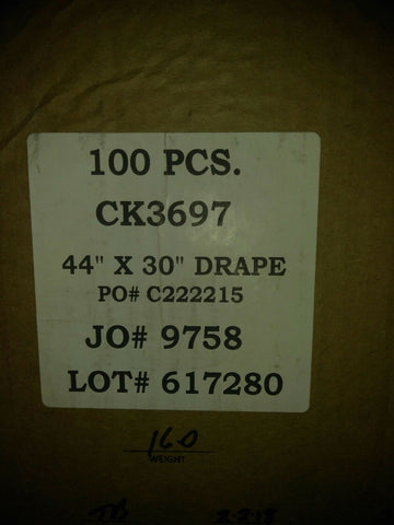 NEW BOX OF 44" X 30" ANTI STATIC SURGICAL DRAPE 100PCS-Mega Mart Warehouse-Ultimate Unclaimed Freight Buyer and Seller Specialists