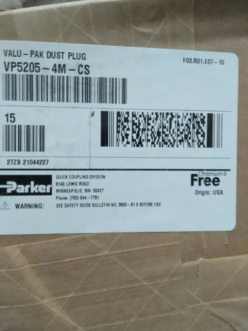 New Parker Protective Dust Caps and Plugs(Molded and Metal) for Quick Couplings-Mega Mart Warehouse-Ultimate Unclaimed Freight Buyer and Seller Specialists