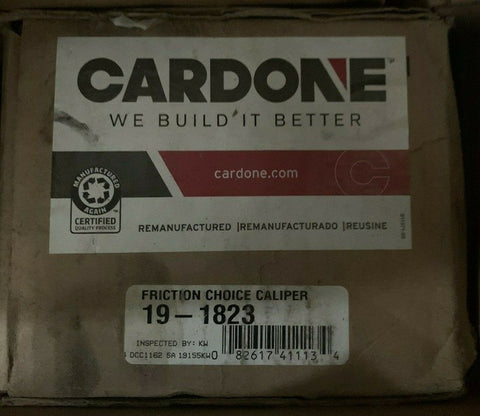 NEW Cardone 19-1823 Remanufactured Friction Choice Caliper