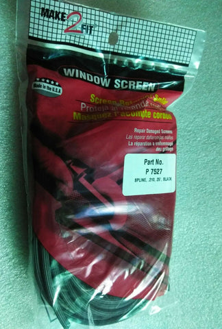 MADE 2 FIT Screen Retainer Spline, .210-in, 25-ft, Black OEM NEW-Mega Mart Warehouse-Ultimate Unclaimed Freight Buyer and Seller Specialists