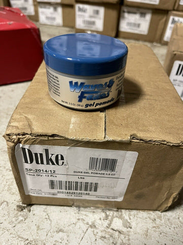 (CASE OF 12) Duke Waves & Fades Gel Pomade 3.5 oz **FREE SHIPPING**
