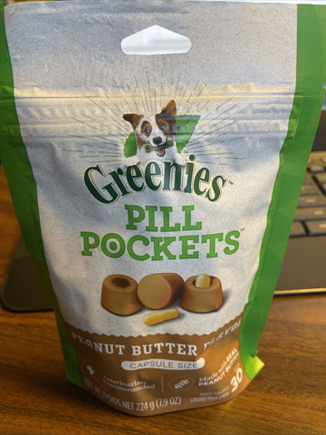 (6/CASE) Greenies Pill Pockets Soft Dog Treats, Chicken, PB Tablet, 7.9 Oz.-Mega Mart Warehouse-Ultimate Unclaimed Freight Buyer and Seller Specialists