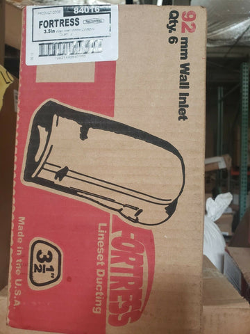 (6 PC BOX) FORTRESS 840161 3.5" Wall Inlet - LW92W (White)-Mega Mart Warehouse-Ultimate Unclaimed Freight Buyer and Seller Specialists