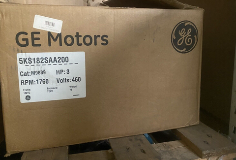 BRAND NEW GE MOTORS 5KS182SAA200 HP 3  RPM 1760  VOLTS 460