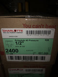 Charlotte Pipe 1/2 in. PVC Schedule 40 S x S x S Tee 401-055 Lot Of 75-Mega Mart Warehouse