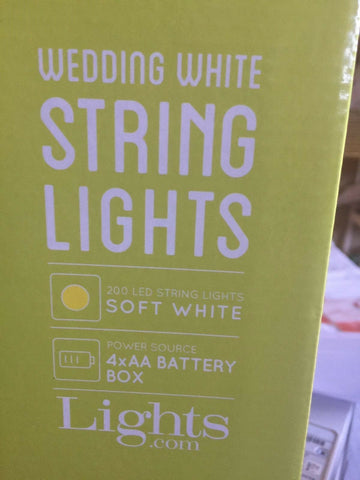 NEW LAMPLUST 200 Soft White LED Wedding Battery Operated String Lights-Mega Mart Warehouse-Ultimate Unclaimed Freight Buyer and Seller Specialists