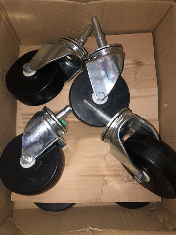 COLSON 6 X 2” Hard Rubber Swivel Caster - Set Of 4-Mega Mart Warehouse-Ultimate Unclaimed Freight Buyer and Seller Specialists