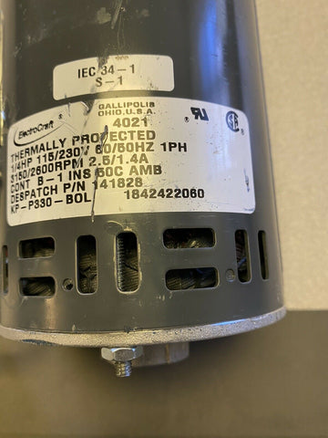 BRAND NEW 141828 DISPATCH OVEN ELECTROCRAFT BLOWER MOTOR 1842422060