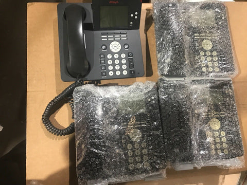 AVAYA 9650 Charcoal VOIP phone Lot of 4-Mega Mart Warehouse-Ultimate Unclaimed Freight Buyer and Seller Specialists