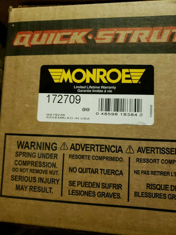 GENUINE OEM Monroe 172709 Frt Quick Strut Assy FREE SHIPPING!!!-Mega Mart Warehouse-Ultimate Unclaimed Freight Buyer and Seller Specialists