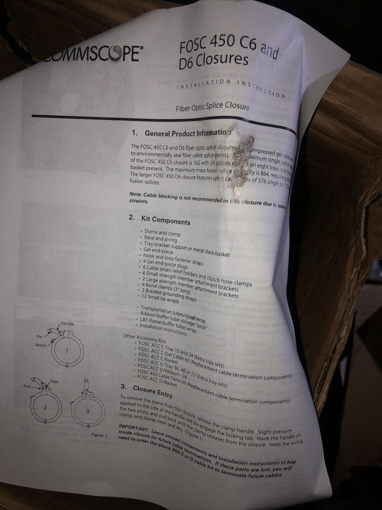 Commscope FOSC450 C6 And D6 Fiber Optic Splice Closure | Mega Mart ...
