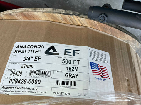 Anaconda Sealtite 39428 - 3/4 "Type EF Gray 500' REEL (3 REEL LOT FOR 1500FT)