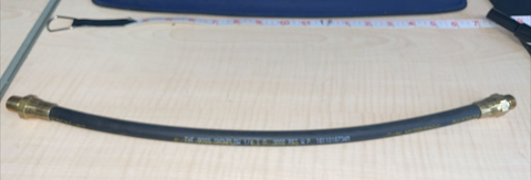 BOSS SNOW PLOW HOSE LOWER LIFT CYLINDER 1/4 X 18"  HYD09922