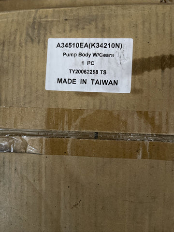 NEW PUMP BODY, K34210N W/GEARS UPCAST RETROS A34510EA  TY2500625258 TS