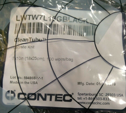 NEW CONTEC WIPES LWTW7L10GBLACK- 1 BAG OF 100CT-Mega Mart Warehouse-Ultimate Unclaimed Freight Buyer and Seller Specialists
