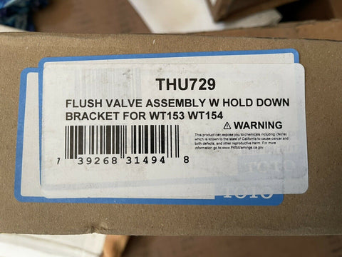 NEW TOTO FLUSH VALVE ASSY W/HOLD DOWN BRACKET FORO WT153, WT154 *FREE SHIPPING*