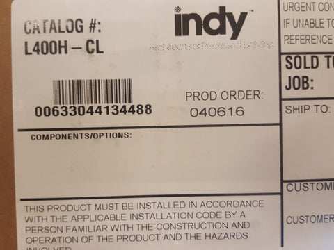 Indy Hyperbolic Medium Beam Distribution Open Reflector Trim White Flange, QTY 4