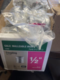 (CASE OF 25) 313 CO-12, 1/2" GALVANIZED MALLEABLE IRON COUPLING *FREE SHIPPING*