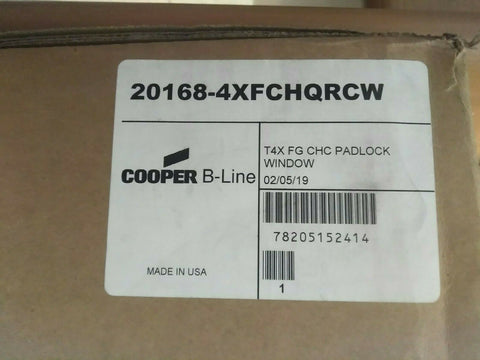 NEW Cooper B 20168-4XFCHQRCW B-Line-Mega Mart Warehouse-Ultimate Unclaimed Freight Buyer and Seller Specialists