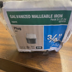 (CASE OF 10) 311 P-34, 201839, 3/4" GALVANIZED MALLEABLE IRON PLUG