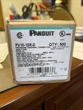 Panduit PV10-10R-D Vinyl Insulated, Funnel Entry, 12 - 10 AWG, Ring Terminal...