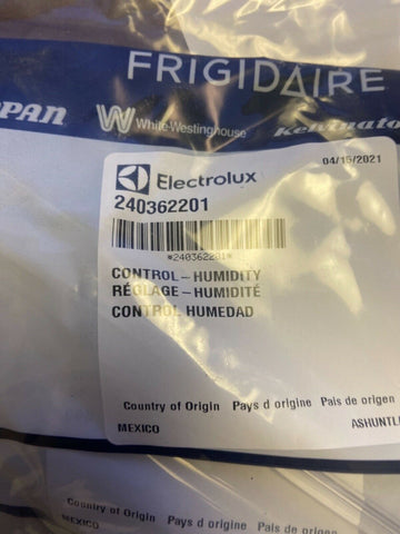 NEW Genuine Frigidaire 240362201 Crisper Drawer Humidity Control OEM-Mega Mart Warehouse